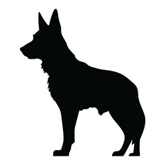 German shepherd  Silhouette 
