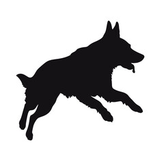 German shepherd  Silhouette 