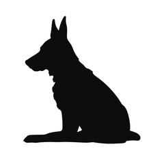 German shepherd  Silhouette 