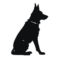 German shepherd  Silhouette 