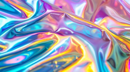 Abstract Holographic Foil Background Texture