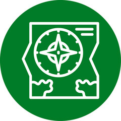 Map and compass Icon