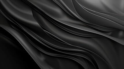 A black and white image of a piece of fabric with a pattern of lines. The image is abstract and has a moody, mysterious feel to it