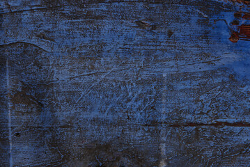 blue painted old wooden desk