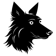 wolf head silhouette