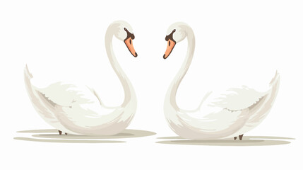 Swans Flat vector