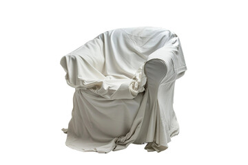 Chair Cover On Transparent Background.