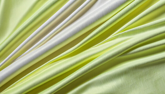 Yellow-green and white fabric background   colorful background