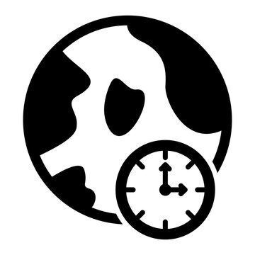   Time Zone glyph icon