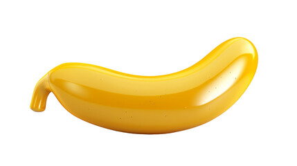 Yellow Banana on Transparent Background PNG