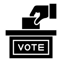   Voting Box glyph icon