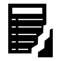   Data Loss glyph icon