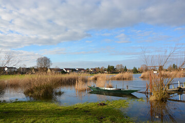 Hochwasser am Bootssteg