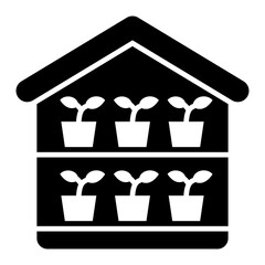   Greenhouse glyph icon