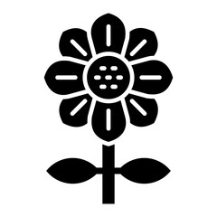   Sunflower glyph icon