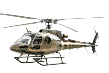Helicopter On Transparent Background.