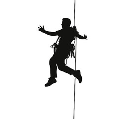Fototapeta premium climber silhouette