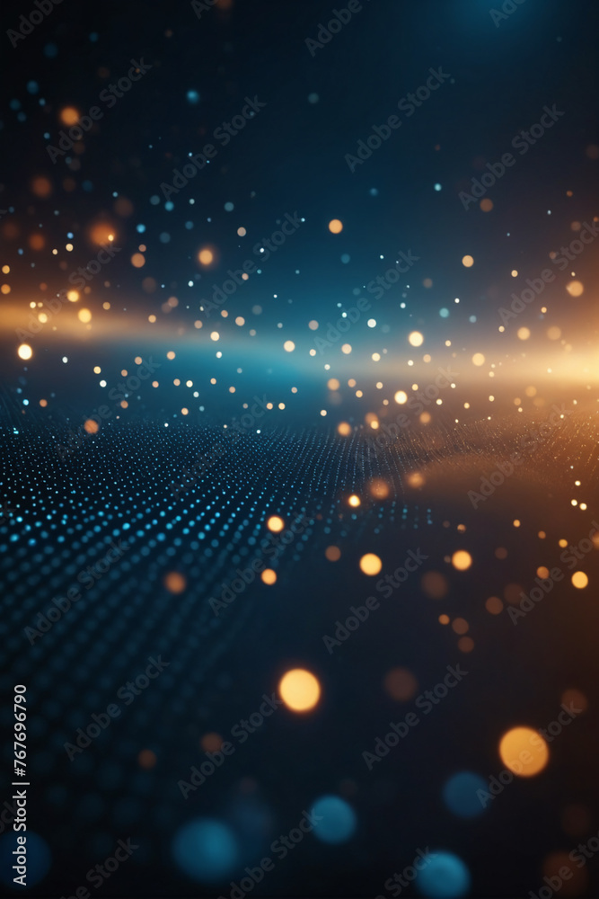 Poster abstract technology particles mesh background