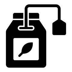   Tea Bag glyph icon