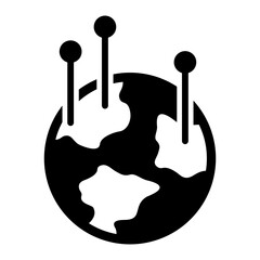   Continents glyph icon