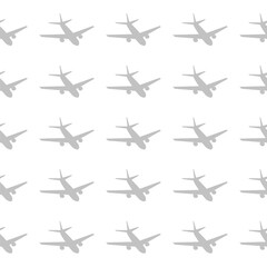 Plane icon illustration seamless pattern