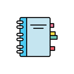 Notes icon design with white background stock illustration