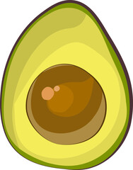 아보카도 벡터 일러스트 이미지