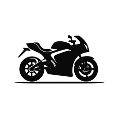 Obraz na płótnie Canvas silhouette of motorcycle