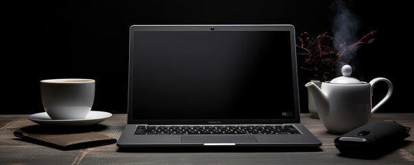 Modern Workstation with Coffee Break Essentials