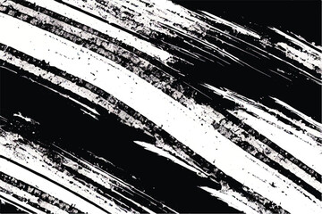 Black traced vector texture on white background, overlay monochrome black and white grunge texture. Vector brush stroke texture. Distressed uneven grunge background. Abstract distressed vector art.   