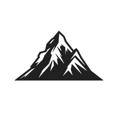 Mountain , Minimalist and Simple Silhouette