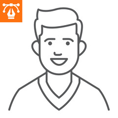 Dentist line icon, outline style icon for web site or mobile app, dentistry and medicine, doctor vector icon, simple vector illustration, vector graphics.