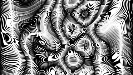 Abstract creative pattern with geometric shape monochrome background illustration. - 767701733