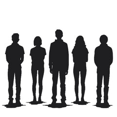 people standing  Silhouette 