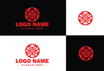 film reel logo icon vector for business brand app icon movie cinema theater video channel cinematography logo template
