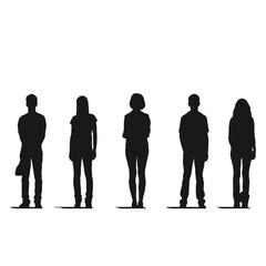 people standing  Silhouette 