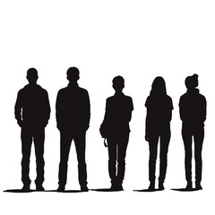 people standing  Silhouette 