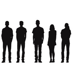 people standing  Silhouette 