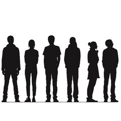 people standing  Silhouette 