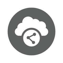 Cloud share icon.