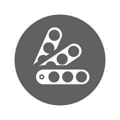 Color, palette, pantone vector icon.