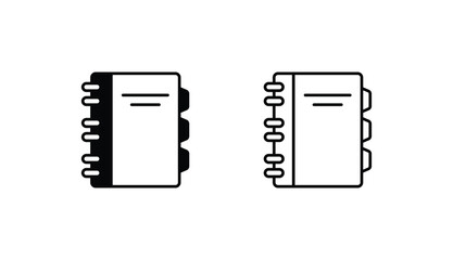 Book icon design with white background stock illustration