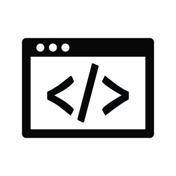 Code, coding, html icon design