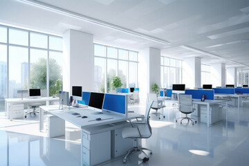 Fototapeta na wymiar Sleek Corporate Office Space for Professionals