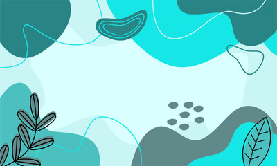 cute abstract minimalist flat colorful background