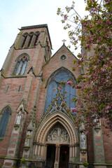 Entrance portal of the Inverness Cathedral-Scotland  