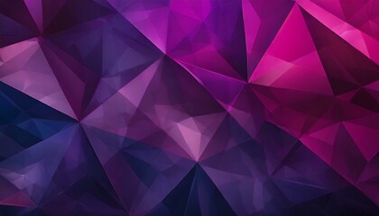 Polygonal Radiance: Dark Purple and Pink Origami Style Background