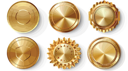 Vector Badges and label of Gold Seal illustration vector