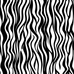Trendy zebra skin pattern background vector