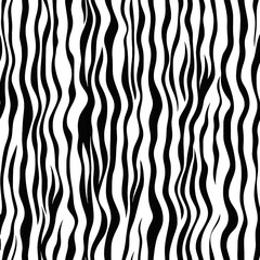 Trendy zebra skin pattern background vector